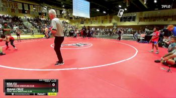 70 lbs Cons. Semi - Isaiah Cruz, Total Kaos Wrestling Club vs Koa Cu, Savage House Wrestling Club