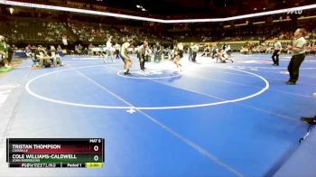 157 Class 2 lbs Quarterfinal - Tristan Thompson, Cassville vs Cole Williams-Caldwell, John Burroughs