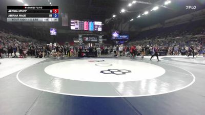 110 lbs Champ. Rd Of 128 - Alexia Utley, IN vs Ariana Hale, OH