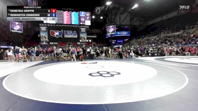 120 lbs Cons. Quarters - Demetria Griffin, IL vs Remington Zimmerer, CO