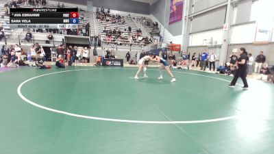 57 kg Cons. Sub-quarters - Ava Ebrahimi, Poway RTC vs Sara Vela, Menlo Wrestling Club