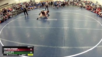 125 lbs Round 5 (6 Team) - Tristan Stoeser, South Dakota Lightning vs Emmett Eck, Kansas Cobras