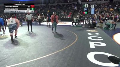 285 lbs Consi Of 16 #2 - Adam Stanley, Bakersfield (CS) vs Abraham Datte, Monroe (LA)