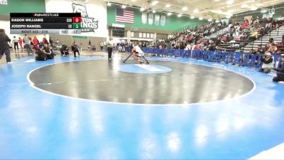 215 lbs Cons. Round 3 - Joseph Rangel, Canyon Springs vs Kason Williams, Corona Senior