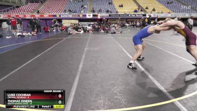 197 lbs Round 1 (16 Team) - Luke Cochran, Central Michigan vs Thomas Dineen, South Dakota State