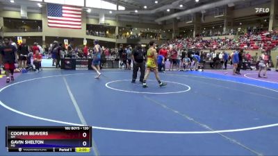 120 lbs Cons. Round 1 - Cooper Beavers, NM vs Gavin Shelton, MO