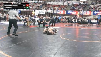 A - 110 lbs Cons. Round 3 - McCoy Hernandez, East Helena vs Levi Nick, Libby / Troy