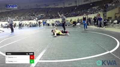 110 lbs Consi Of 8 #1 - Tucker Goins, Pocola Youth Wrestling vs Trayton Carey, Anadarko