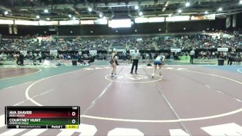 126 lbs Champ. Round 2 - Ava Shaver, Bend Senior vs Courtney Hunt, American Falls