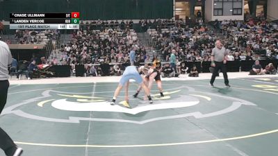 144-2A/1A 1st Place Match - Landen Vercoe, Huntingtown vs Chase Ullmann, Eastern Technical