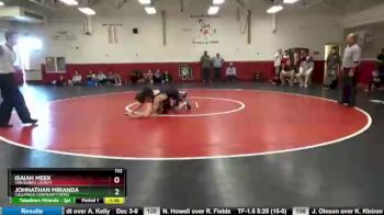 132 lbs Cons. Semi - Isaiah Meek, Van Buren County vs Johnathan Miranda, Columbus Community/WMU