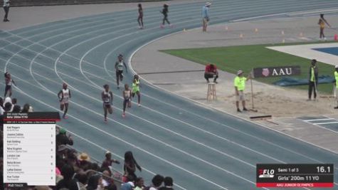 2026 AAU Junior Olympic Games - Youth Girls' 200m, Finals 1 - Age 11