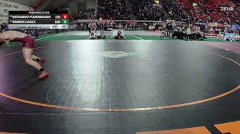 3A 165 lbs Cons. Round 2 - Estuardo Puderbaugh, Clearwater Valley vs Tanner Cagle, Nampa Christian