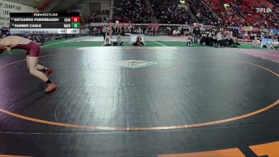3A 165 lbs Cons. Round 2 - Estuardo Puderbaugh, Clearwater Valley vs Tanner Cagle, Nampa Christian