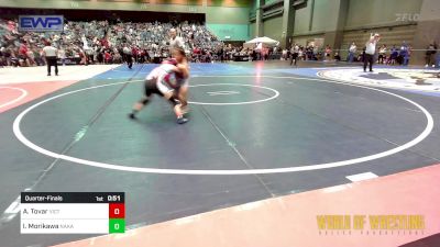 85 lbs Quarterfinal - Ariana Tovar, Victory Wrestling Club,wa vs Izabella Morikawa, Nakamura Wrestling