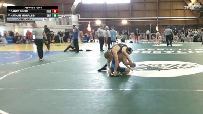 125 lbs Consi Of 4 - Dante Giusti, Doughboy Wrestling Club vs Nathan Morales, Smitty's Barn