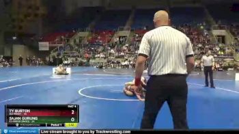132 lbs Quarterfinals (8 Team) - Ty Burton, W2-Minot vs Sajan Gurung, E3-Fargo Davies