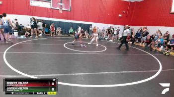 98 lbs Round 1 (6 Team) - Jayden Melton, Kansas Silver vs Robert Valdez, Spartan Mat Club