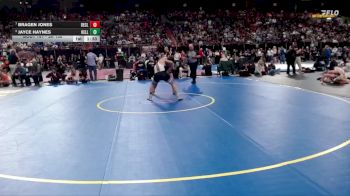 3A 150 lbs Quarterfinal - Bragen Jones, Declo vs Jayce Haynes, Kellogg