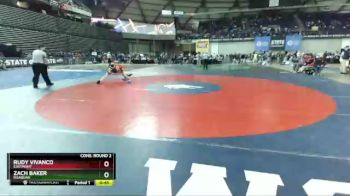 4A 113 lbs Cons. Round 2 - Zach Baker, Issaquah vs Rudy Vivanco, Eastmont