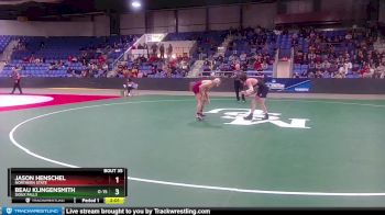 133 lbs Quarterfinal - Jason Henschel, Northern State vs Beau Klingensmith, Sioux Falls