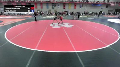 180 A Quarterfinal - Jael Miller, North Central (IL) vs Shenita Lawson, North Central (IL)