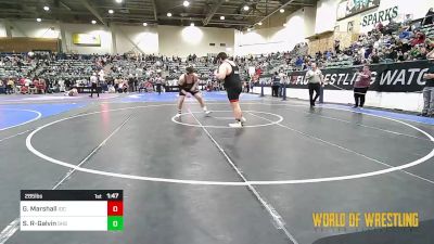 285 lbs Round Of 16 - Gerard Marshall, Institute Of Combat vs Skyler Randleman-Galvin, Sherwood High School