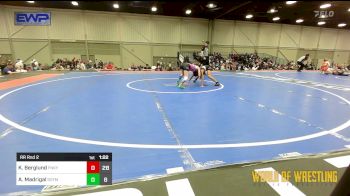 75 lbs Rr Rnd 2 - Kenley Berglund, Funky Singlets Girls vs Anna Madrigal, Sisters On The Mat Teal