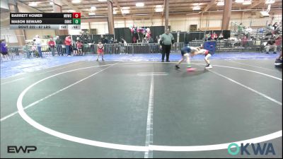 67 lbs Consi Of 4 - Barrett Homer, Mustang Bronco Wrestling Club vs Mason Seward, Duncan Demon Wrestling