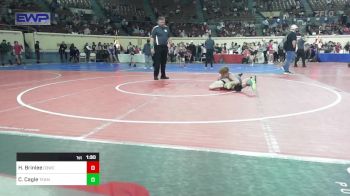 110 lbs Semifinal - Hayden Brinlee, D3 Wrestling Cluib vs Carsten Cagle, Team Choctaw