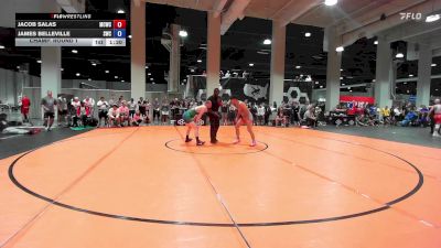 Masters B FS - 70 lbs Champ. Round 1 - Jacob Salas, Mad Cow Wrestling Club vs James Belleville, Shelton Wrestling Club