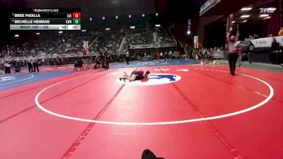 100 lbs Cons. Round 3 - Michelle Henman, Kelly Walsh vs Bree Padilla, Cheyenne East