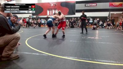 Round 1 - Jase Sutcliffe, Grizzlies Wrestling Club vs Cody Richards, Knights Youth Wrestling