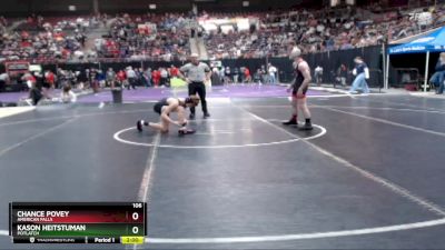 106 lbs Champ. Round 1 - Chance Povey, American Falls vs Kason Heitstuman, Potlatch