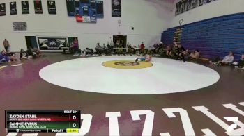 113 lbs Quarterfinal - Zayden Stahl, North Big Horn Rams Wrestling vs Sammie Cyrus, Dubois Rams Wrestling Club