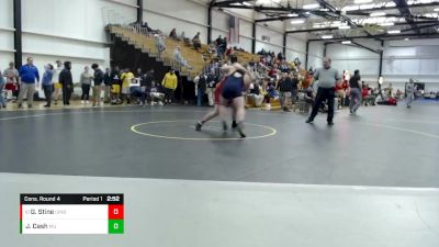 197 lbs Cons. Round 4 - Griffin Stine, Indianapolis vs Justice Cash, Marian University (IN)