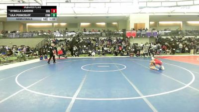 114 lbs Semifinal - Sybella Landrie, Berlin vs Lila Poincelot, Lyman Hall*