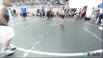 49 lbs Consi Of 8 #1 - Rus Hoffman, Weatherford Youth Wrestling vs Mason McAfee, Bartlesville Wrestling Club