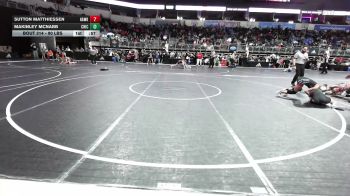 90 lbs Round Of 16 - Sutton Matthiessen, Hawks WC Lincoln vs MaKinley McNabb, Chickasha