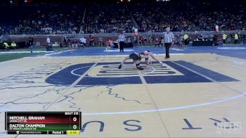 D4-113 lbs Cons. Round 1 - Mitchell Graham, Union City HS vs Dalton Champion, St Ignace-LaSalle HS