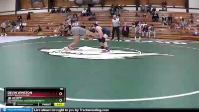 184 lbs 1st Place Match - Devin Winston, North Idaho College vs Jr Scott, Southwestern Oregon Community College