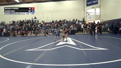 117 lbs Champ. Round 2 - Gloria Diaz, Eastern Oregon University (OR) vs Micaela Correa, Unattached
