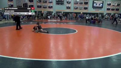 72 lbs Cons. Round 3 - Clay Kluesner, Delaware County Wrestling Club vs Sylas King, East Buchanan