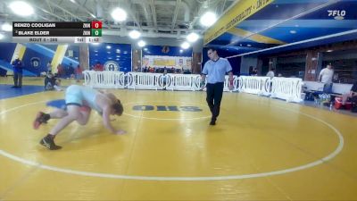 285 lbs Champ. Round 1 - Renzo Cooligan, Unaffiliated vs Blake Elder, Jensen Beach High School