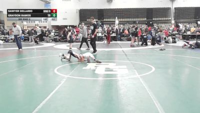 44 lbs Rr Rnd 2 - Sawyer Dellario, SAVAGE Wrestling Academy - K3 vs Grayson Ramos, Triumph Trained K3