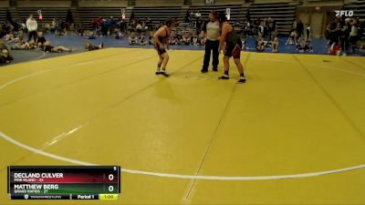 215 lbs Semis & 1st Wrestleback (8 Team) - Decland Culver, Pine Island vs Matthew Berg, Grand Rapids