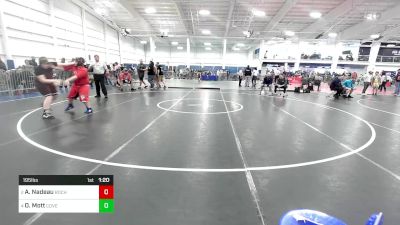 195 lbs Rr Rnd 1 - Aiden Nadeau, Rochester NH vs Ollie Mott, Coventry Renagades