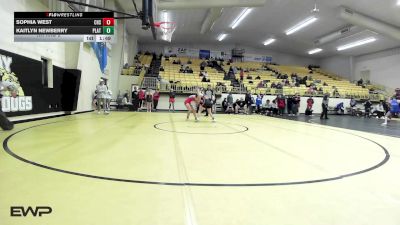 125 lbs Rr Rnd 2 - Sophia West, Collinsville HS Girls vs Kaitlyn Newberry, Platte County