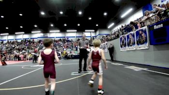 43 lbs Consi Of 8 #1 - Kutter Gay, Blackwell Wrestling Club vs Greyson Bode, Perry Wrestling Academy