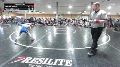 70 lbs Round Of 32 - Micah Wertz, Milton vs Bronx Rhoads, Paxinos